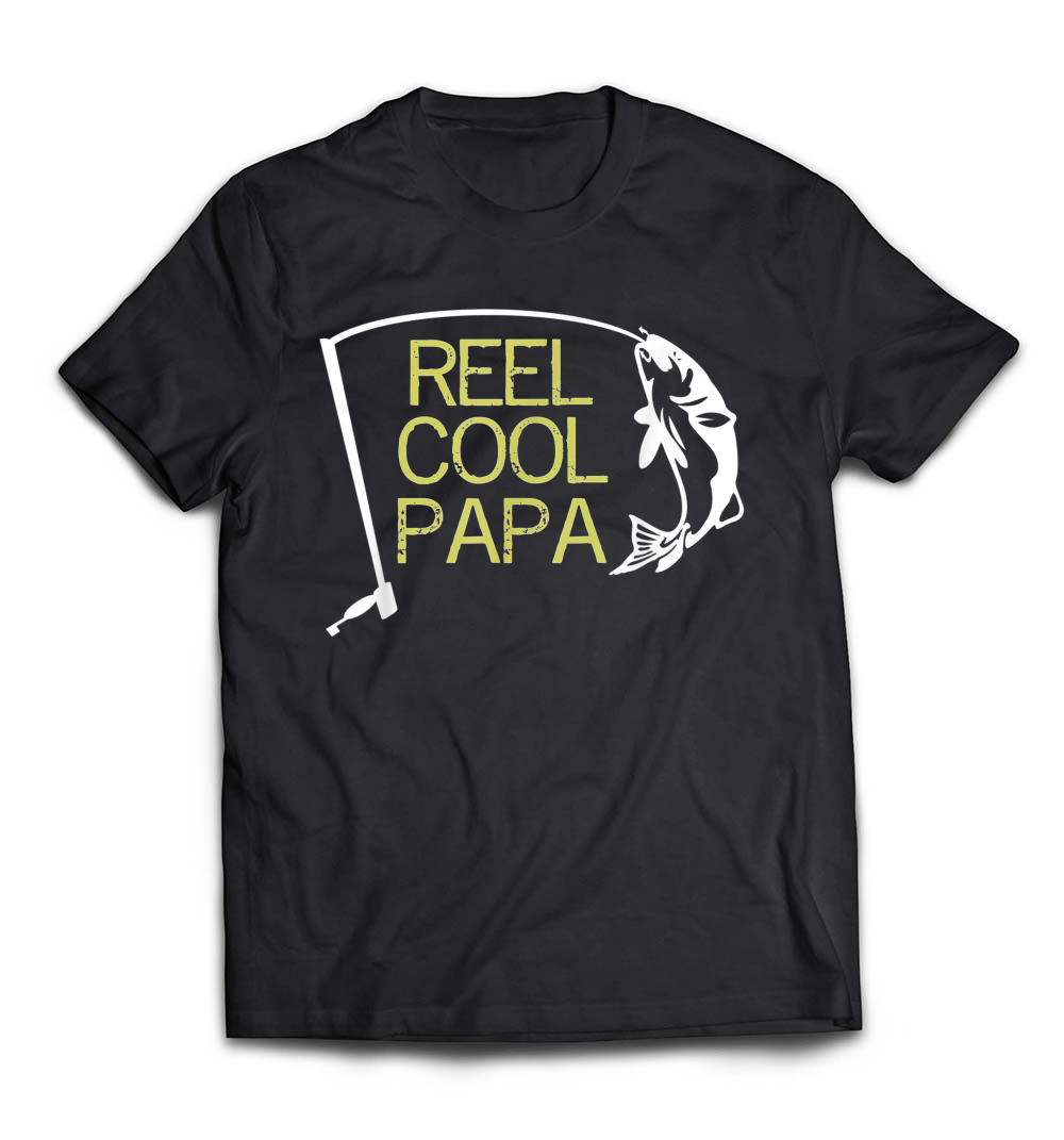 “Reel Cool Papa” T-Shirt – The Perfect Father’s Day Gift for Fishing Dads